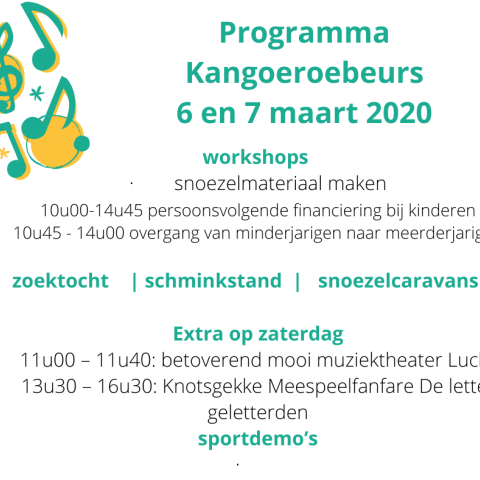 Een boeiend, muzikaal en veelzijdig programma op de Kangoeroebeurs