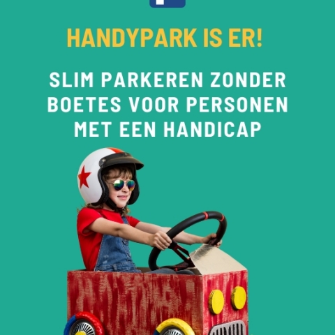 HandyPark is er! Slim parkeren zonder boetes voor personen met een handicap