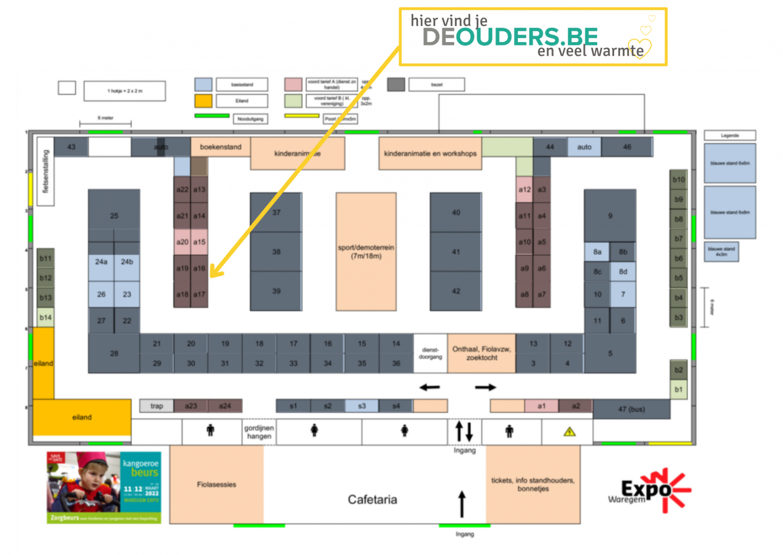 plannetje De Ouders op de Kangoeroebeurs