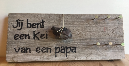 sleutelplankje voor papa